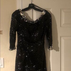 Black sequin party/cocktail dress